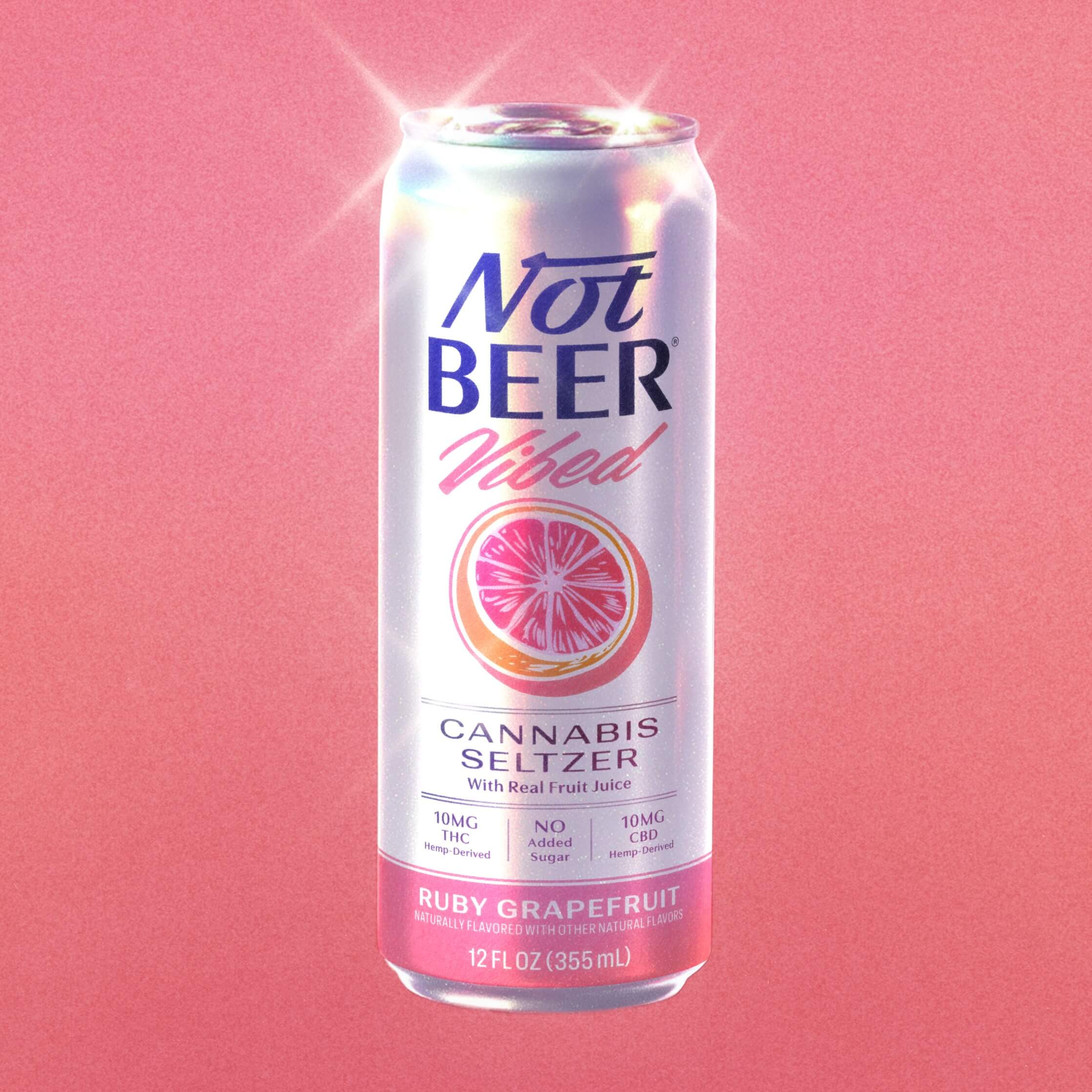 Not Beer Vibed Ruby Grapefruit THC Seltzer
