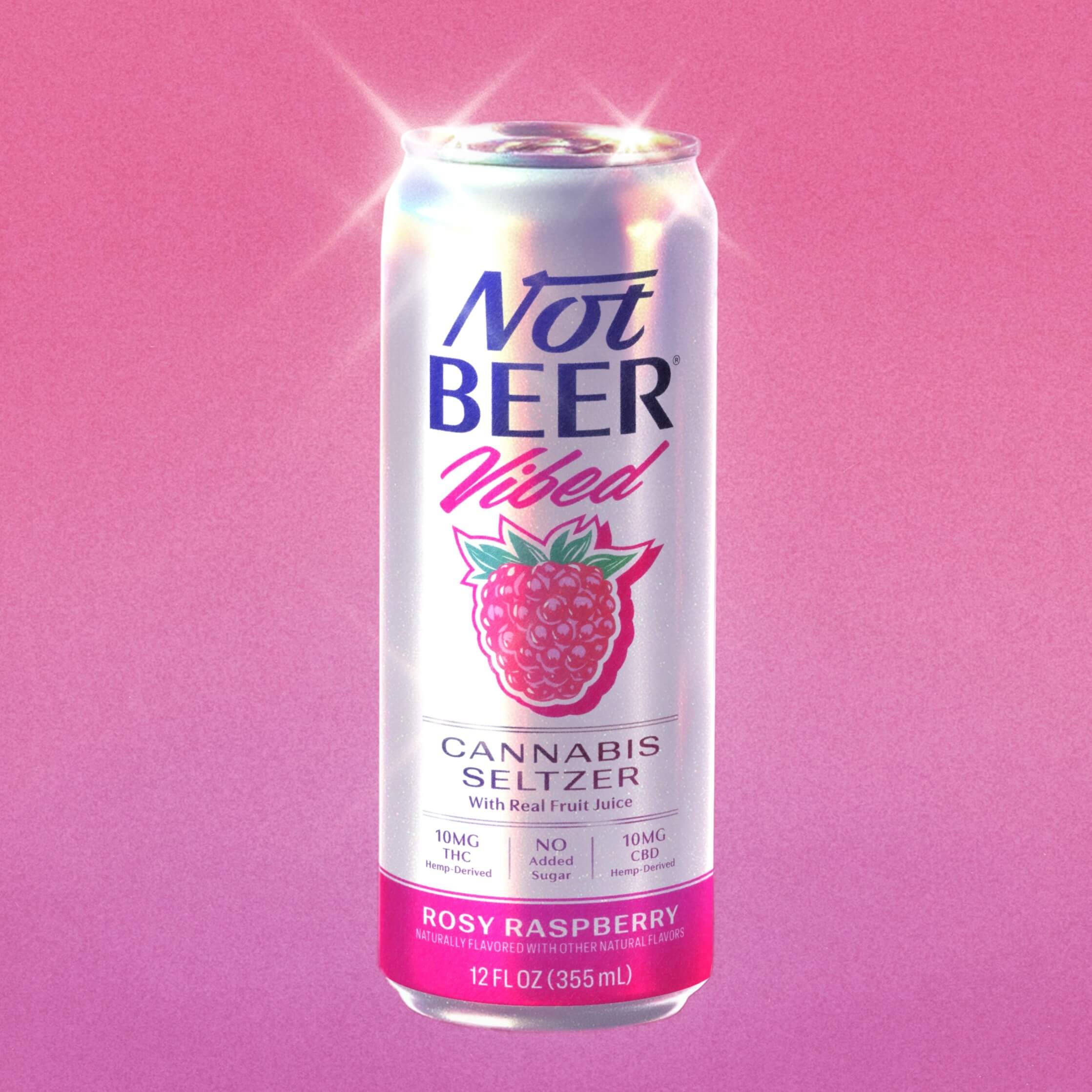 Not Beer Vibed Rosy Raspberry THC Seltzer